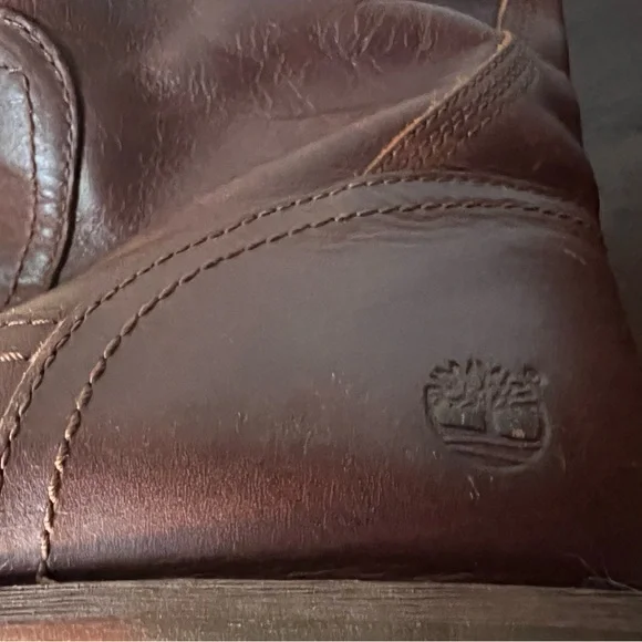 Timberland Brown Leather Boots 7.5 - Picture 4 of 14